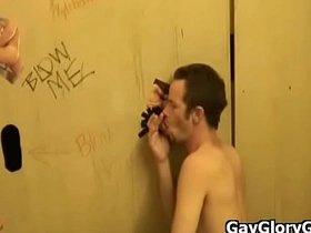 Interracial gay dick sucking and cock rub video 17