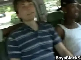 Blacks on boys - gay interracial porn video 12