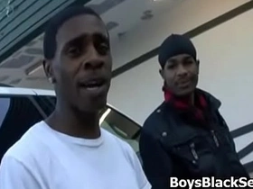 Blacks on boys - gay interracial nasty porn video 22