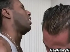 Gay interracial gloryhole and nasty handjob sex 29