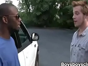 Blacks on boys   hardcore nasty interracial gay nailing video 17